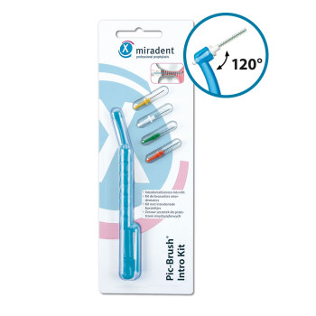 MIRADENT Interd.Pic-Brush Intro Kit tra.blau 1H+4B