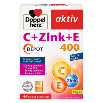 DOPPELHERZ C+Zink+E Depot Tabletten