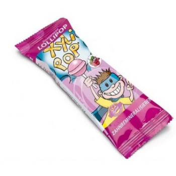 MIRADENT XyliPOP Lolli Zahnpflege Lolli Erdbeere