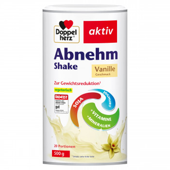 DOPPELHERZ Abnehm Shake Vanille Pulver