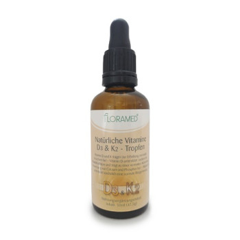 NATÜRLICHE Vitamin D3 & K2 Tropfen Floramed