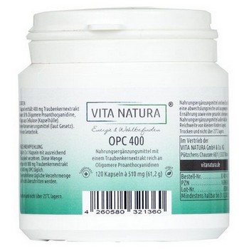 OPC TRAUBENKERNEXTRAKT 400 mg Vegi- Kapseln