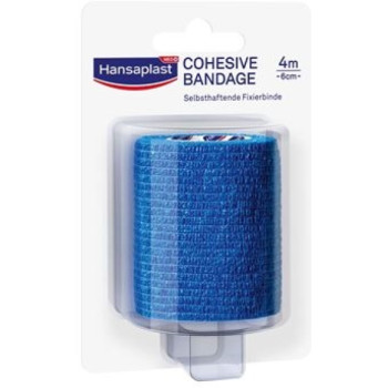HANSAPLAST Fixierbinde selbsthaft.6 cmx4 m blau