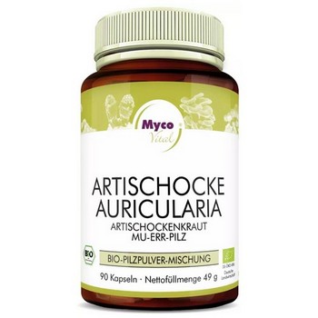 ARTISCHOCKE AURICULARIA Bio Pilzpulver-Misch.Kaps.